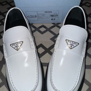 Prada Women’s White Loafers